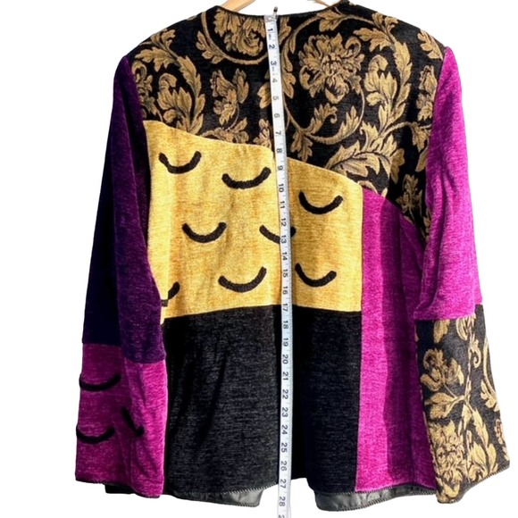 Long Sleeve, Multi-color/Fabric, Lined Jacket by Indigo Moon (L) - Picture 3 of 4